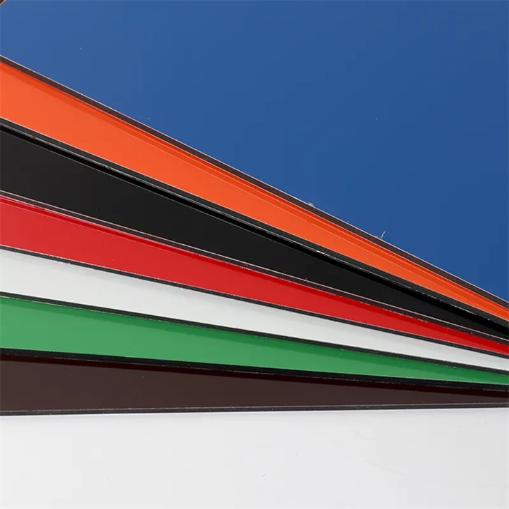 Colorful High Gloss 3mm 4mm PVDF Finished Fireproof ACP Aluminum Composite Panel