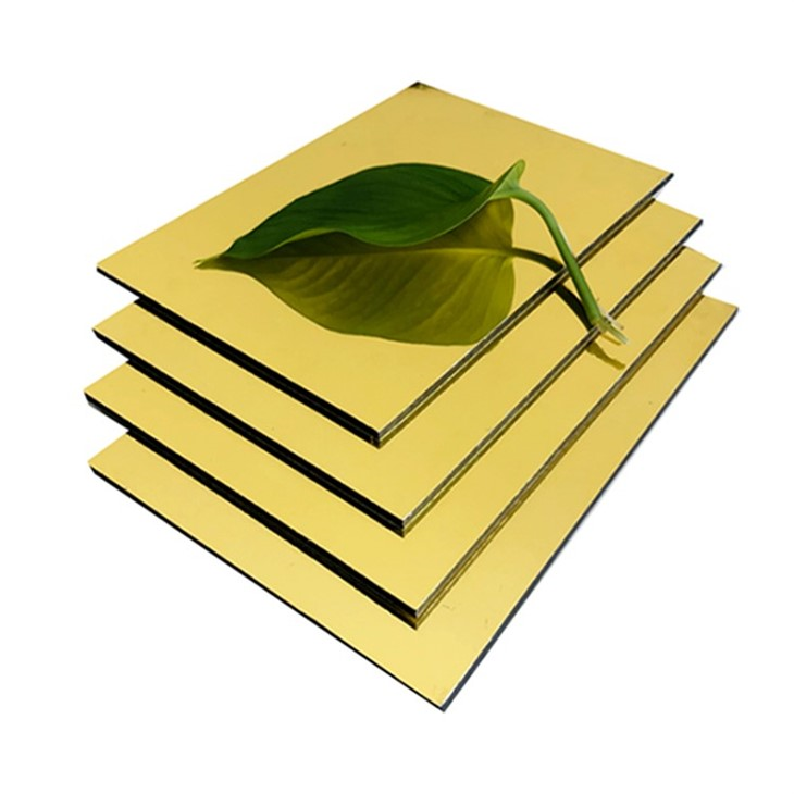 Factory Price Silver Mirror Aluminum Composite Panel 1220x2440x3mm ACP
